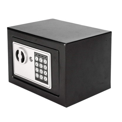 Seif Electronic cu Cod Digital și Cheie, 17 × 22 × 16 cm, Oțel, Sistem Dubla Securitate, Montaj pe Perete