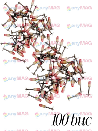 Set 100 cuie pentru pistol pneumatic, oțel galvanizat, cap „ciupercă” 7.2 mm, autopropulsare