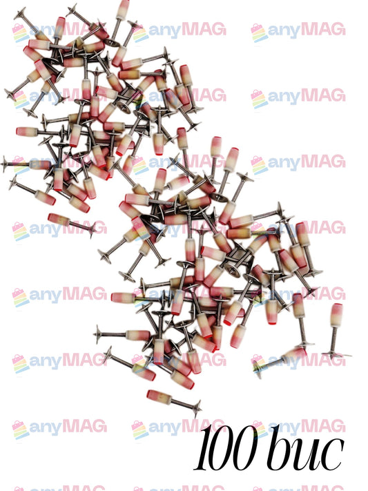 Set 100 cuie pentru pistol pneumatic, oțel galvanizat, cap „ciupercă” 7.2 mm, autopropulsare