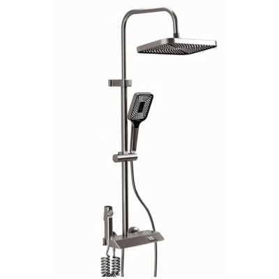 Set de Duș Multifuncțional Tip Ploaie cu Termostat și Afișaj Digital – Design Premium pentru Baie Modernă