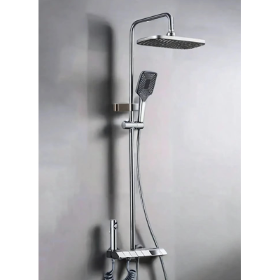 Set de Duș Multifuncțional Tip Ploaie cu Termostat și Afișaj Digital – Design Premium pentru Baie Modernă