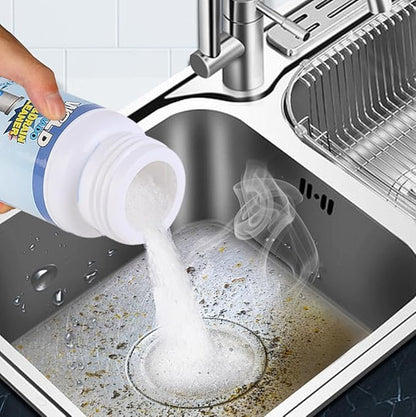 Pachet 3 x Soluție Profesională Desfundare Țevi și Scurgeri 110g, Granule Puternice pentru Chiuvetă, WC, Cadă și Duș, Cleaner Canalizare pentru