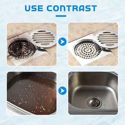 Soluție Profesională Desfundare Țevi și Scurgeri 110g, Granule Puternice pentru Chiuvetă, WC, Cadă și Duș, Cleaner pentru Canalizare și Dizolvare