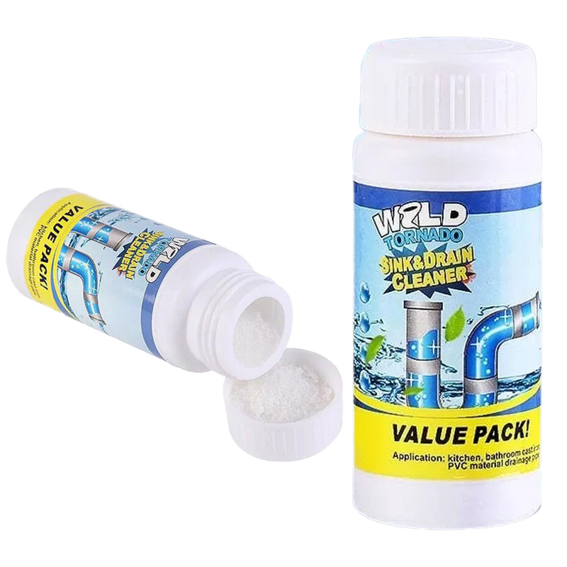 Set 10 x Soluție Profesională Desfundare Țevi și Scurgeri 110g, Granule Puternice pentru Chiuvetă, WC, Cadă și Duș, Cleaner Canalizare pentru