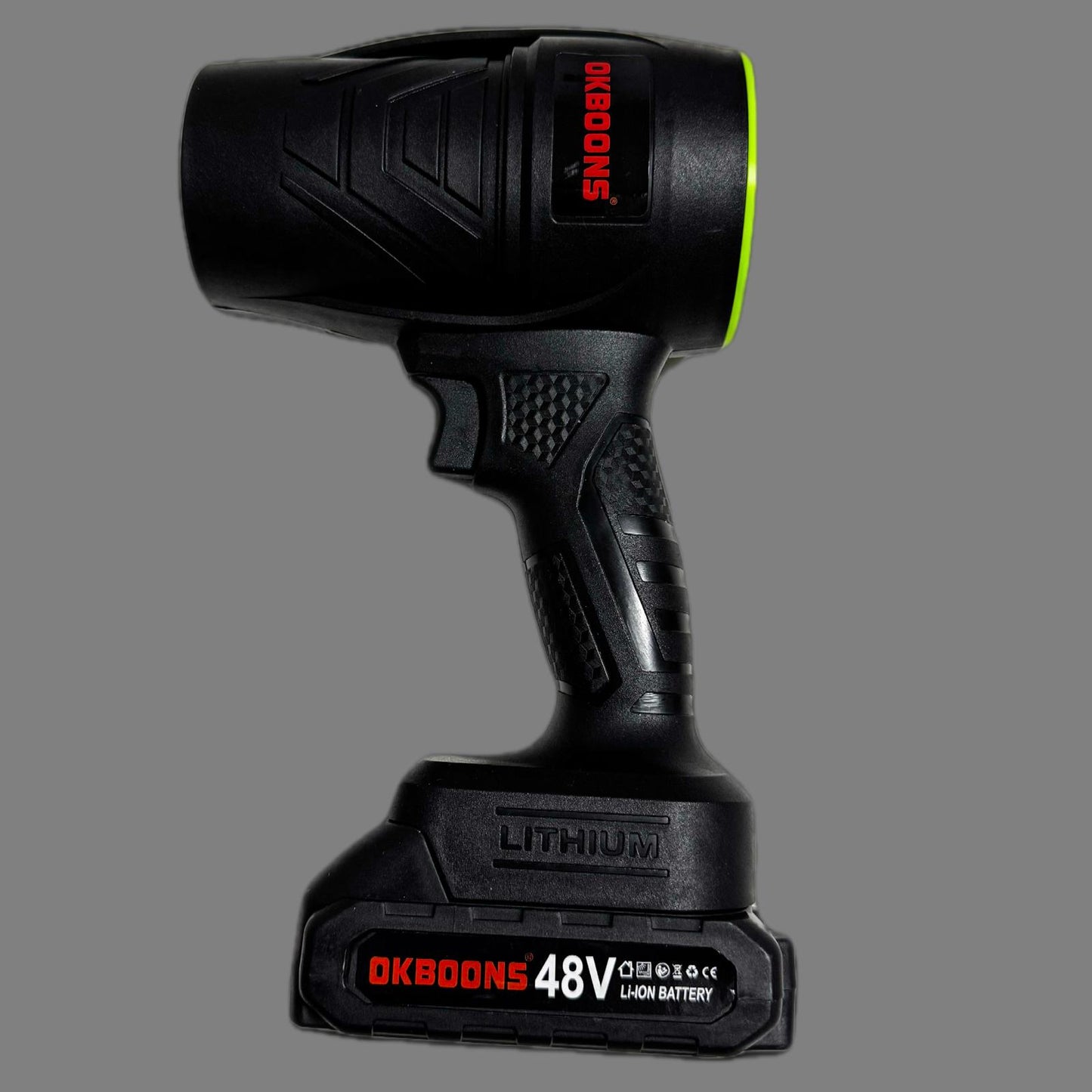 Suflanta aer profesionala portabila, indepartare apa, praf si zapada, 555 metri cubi negru, cu 2 acumulatori 48V + Acumulator Universal 48V