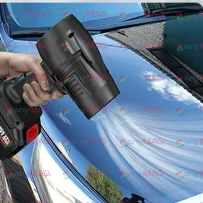 Suflanta aer profesionala portabila, indepartare apa, praf si zapada, 555 metri cubi negru, cu 2 acumulatori 48V + Acumulator Universal 48V F