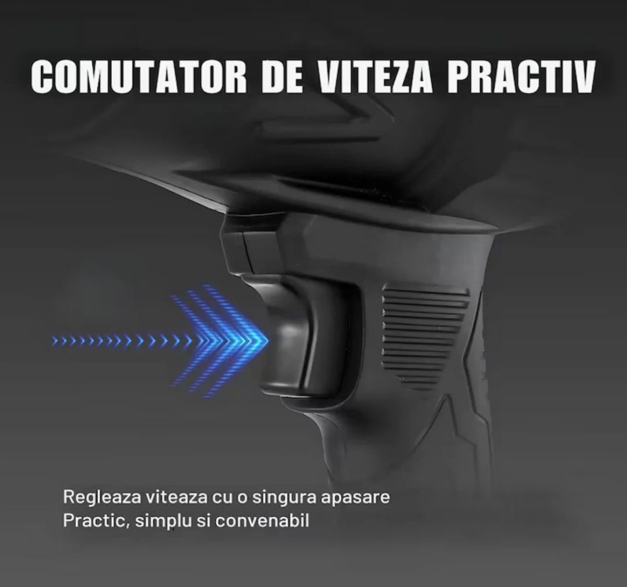 Suflanta aer profesionala portabila, indepartare apa, praf si zapada, 555 metri cubi negru, cu 2 acumulatori 48V + Acumulator Universal 48V