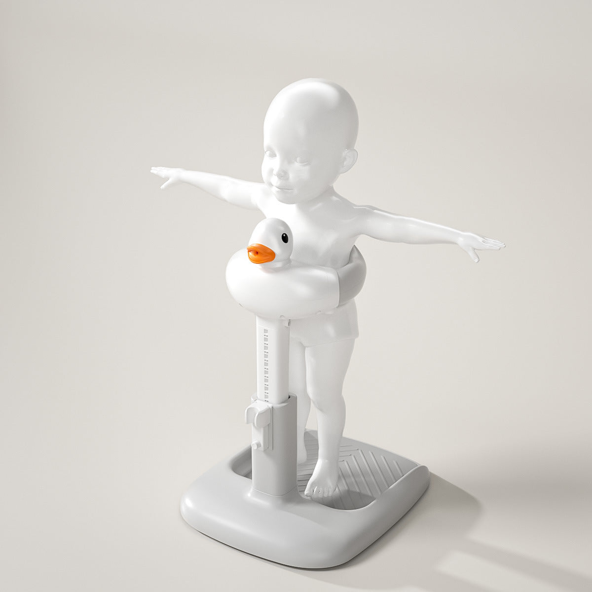 Scaun de Baie Bebeluși Tip Rață – Suport Stabil Antiderapant, Confort Ergonomic, Materiale Non-Toxice (ABS + Silicon)