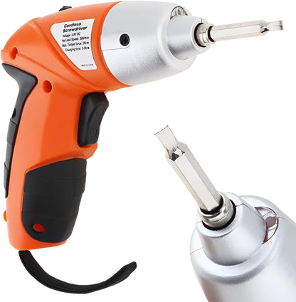 Set Șurubelniță Electrică Reîncărcabilă Fără Fir – 45 Accesorii, LED, 4.8V, Cuplu 3Nm, Ideal pentru Casă și DIY