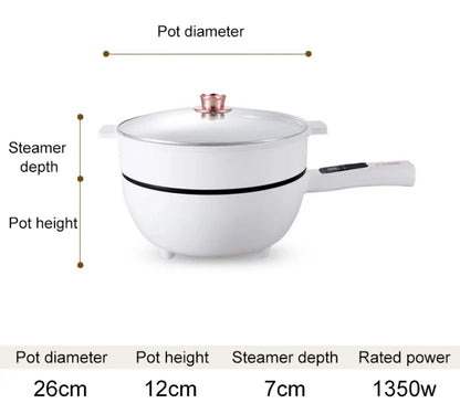 Tigaie si oala electrica multifunctionala 26 cm, gatit fara aragaz