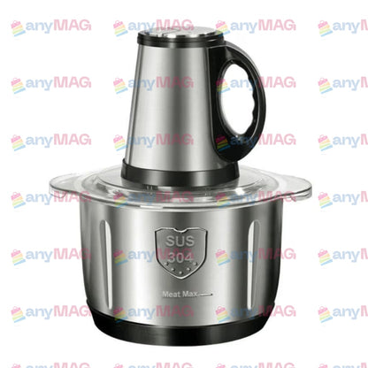 Tocător Electric Profesional 500W – Bol Inox 5L, 5 Lame Oțel, 3 Trepte Viteză – Carne & Legume