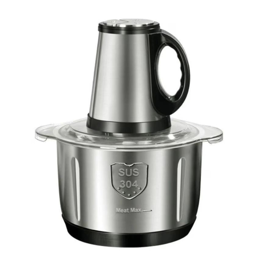 Tocător Electric Profesional 1000W – Bol Inox 5L, 6 Lame Oțel, 2 Trepte de Viteză, 3600 RPM | Ideal pentru Carne, Legume și Fructe