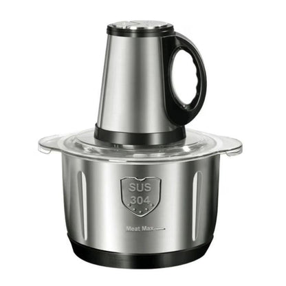 Tocător Electric Profesional 1000W – Bol Inox 5L, 6 Lame Oțel, 2 Trepte de Viteză, 3600 RPM | Ideal pentru Carne, Legume și Fructe