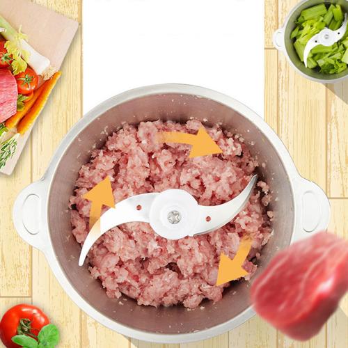 Tocător Electric 1000W cu Bol Inox 3L – 4 Lame Inox, Putere Mare, Ideal pentru Carne, Legume, Fructe, Nuci | Uz Casnic & Profesional